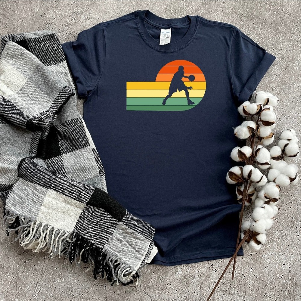 Retro Basketball Shirt, Vintage Basketball Shirt, Basketball T-Shirt